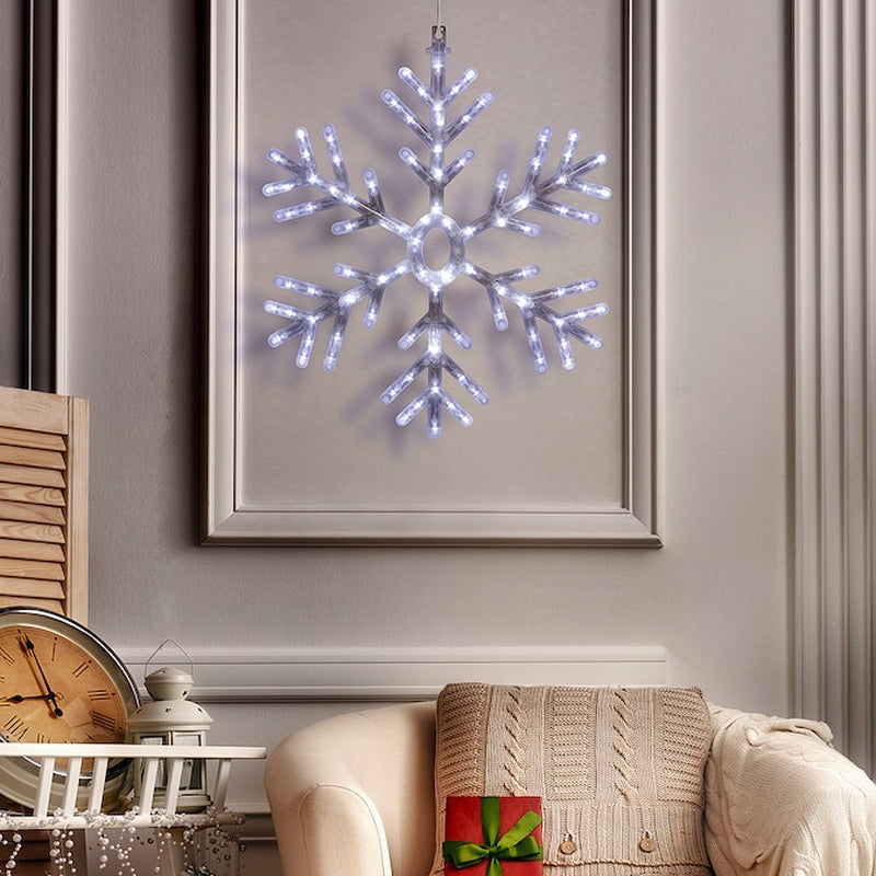 White Snowflake Standard Indoor/Outdoor Ornament