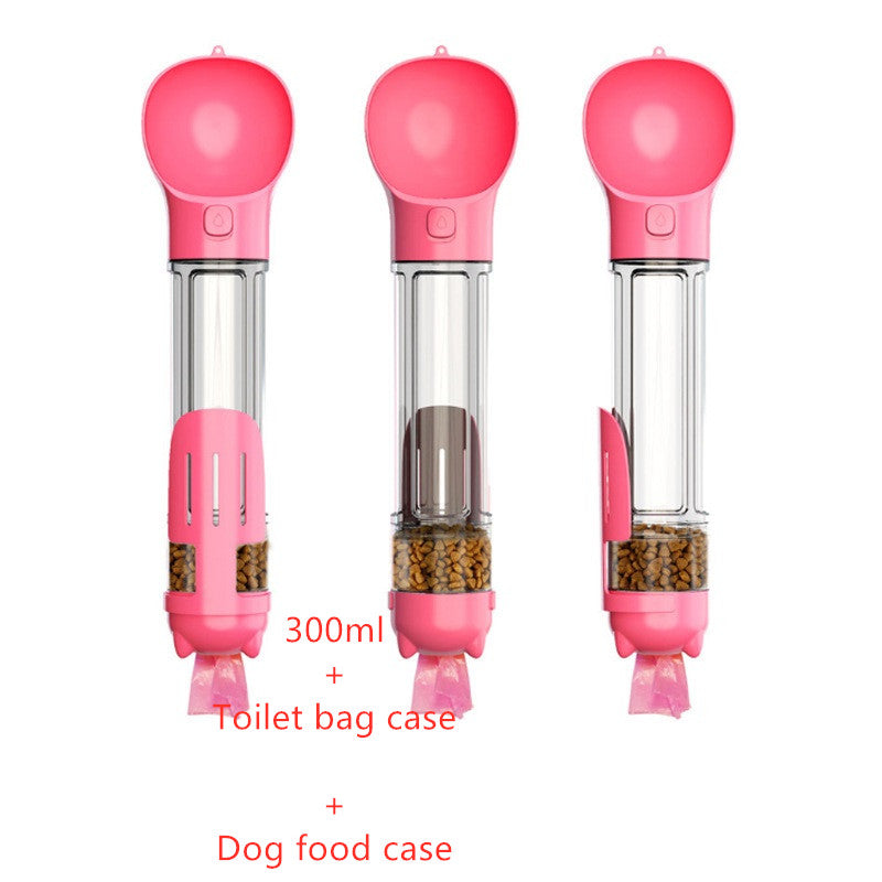 Portable Pet Dog Water Bottle | 3 In 1 Dog Water Bottle | Just Flushz