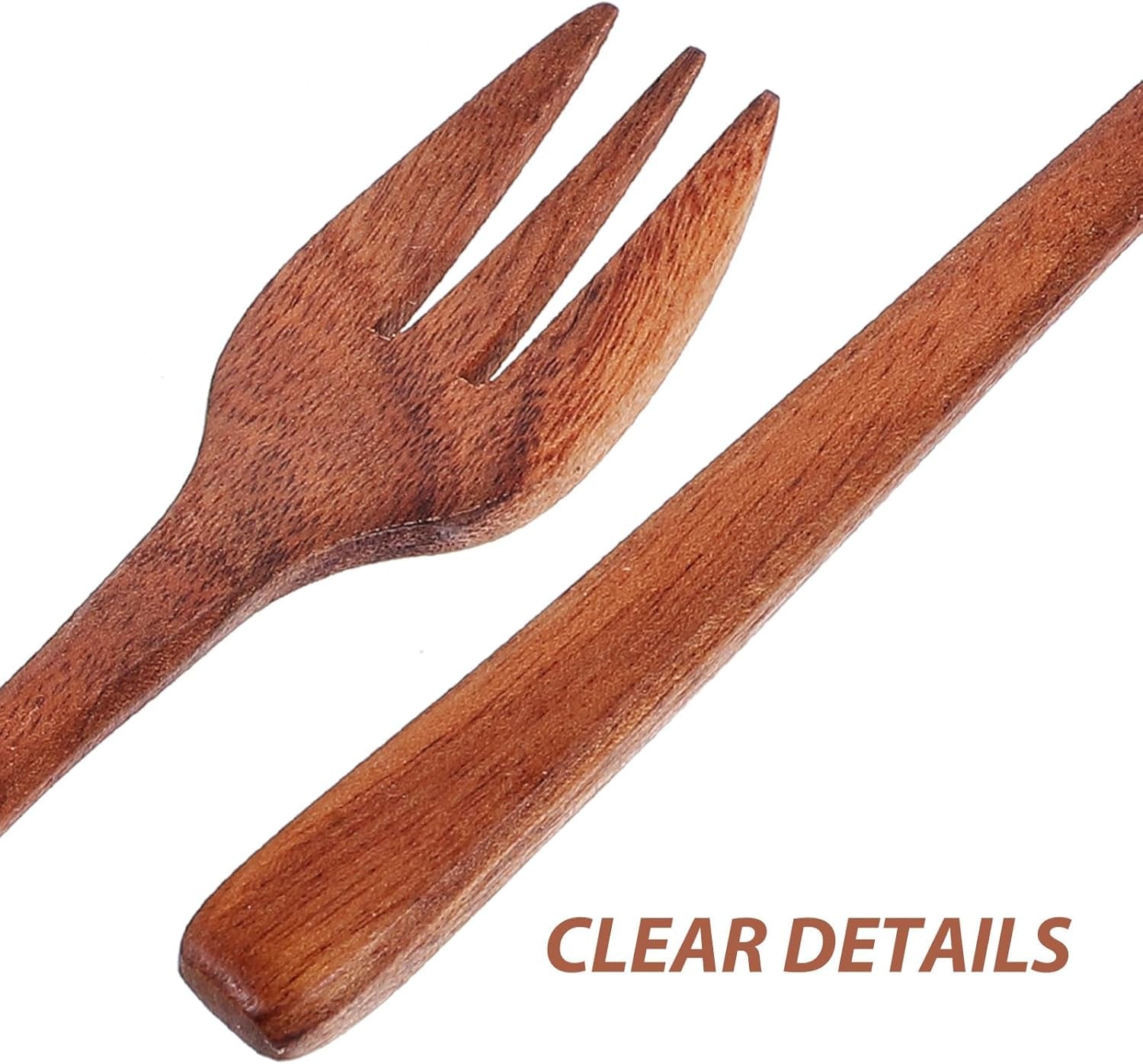 Wooden Forks Long Handle Reusable Wooden Fork: Japanese Style Wood Salad Dinner Fork Handmade Kitchen Utensil Tableware Dinnerware for Home Restaurant Pasta Fruit Salad Noodles Pasta Fork