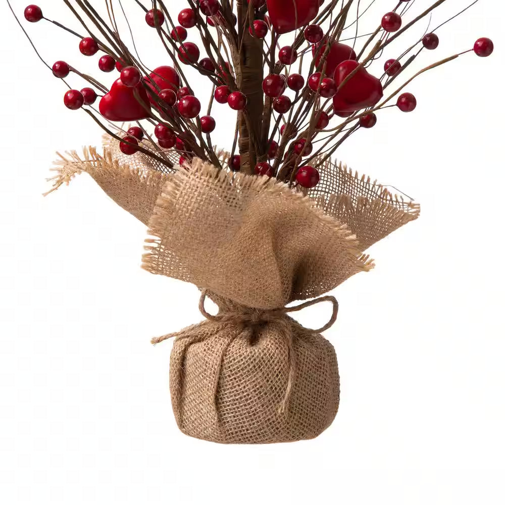 18 In. H Valentine'S Berry Heart Table Tree