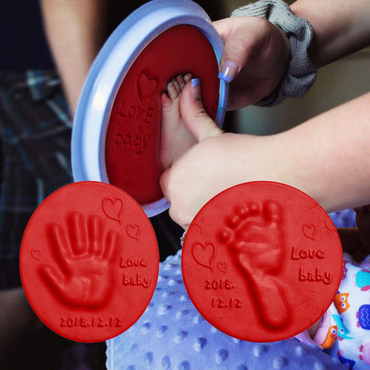 20g baby care hand and foot print mud soft clay fluffy material DIY handprint footprint fingerprint pressure resistant children's toy