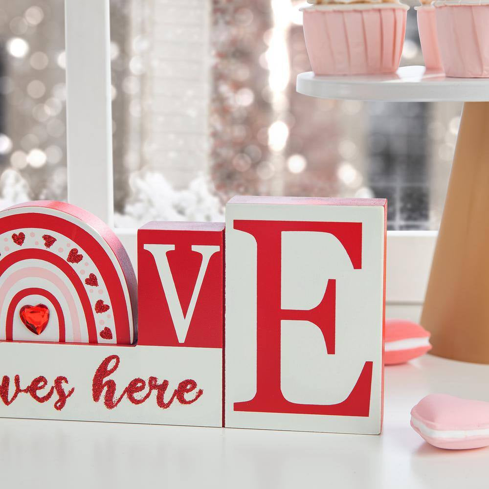 4.25 In. H Valentine'S Wooden LOVE Table Decor