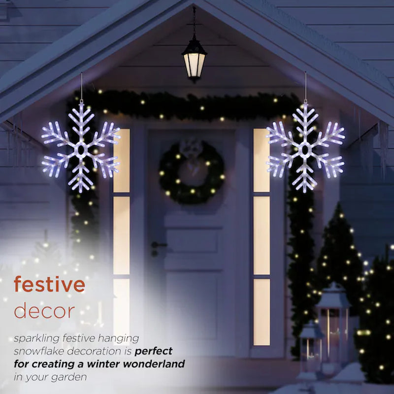 White Snowflake Standard Indoor/Outdoor Ornament