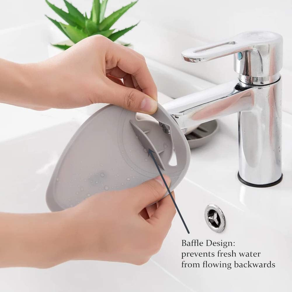 Faucet Extender for Children - Safe and Fun Hand-Washing Solution for Babies, Toddlers, and Kids (Grey)