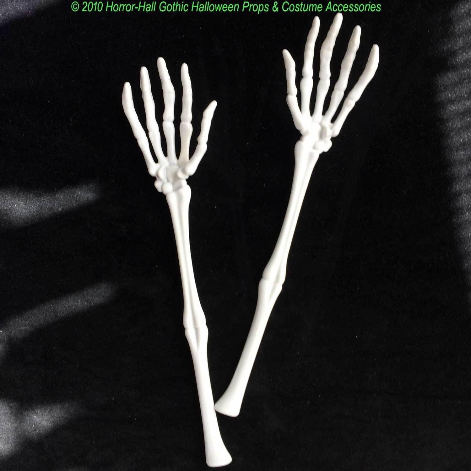 Halloween Gothic SKELETON HAND ARMS TONGS SERVERS Kitchen Utensils Tableware-Set