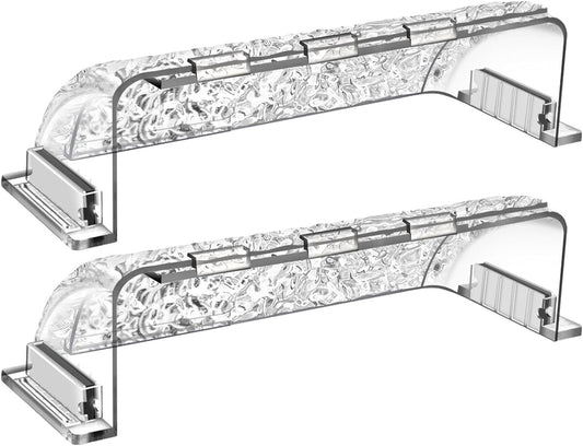 Magnetic Air & Hear Deflectors, 9”-15.5” Adjustable Vent Deflector for Sidewall, Ceiling Registers and Floor Vents (2 Pack)