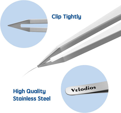 Pointed Tweezers for Women Facial Hair, Professional Precision Eyebrow Tweezers for Women, Best Tweezers for Eyebrow, Facial Hair,Chin Hair and Ingrown Hair Removal, Premium Pointy Tweezers