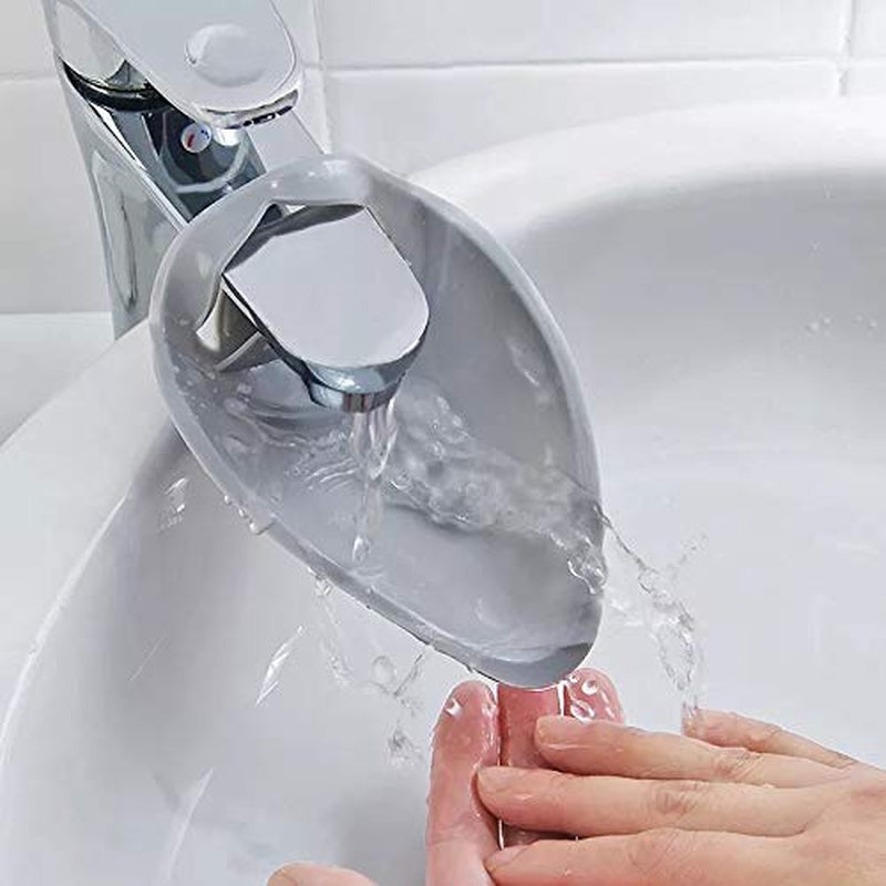 Faucet Extender for Children - Safe and Fun Hand-Washing Solution for Babies, Toddlers, and Kids (Grey)