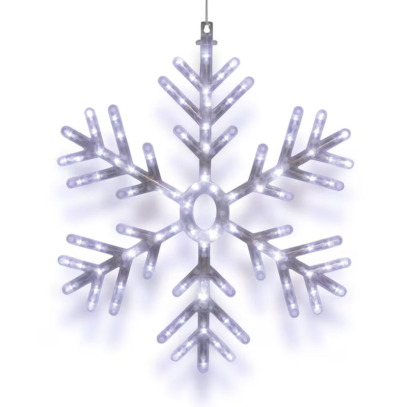 White Snowflake Standard Indoor/Outdoor Ornament