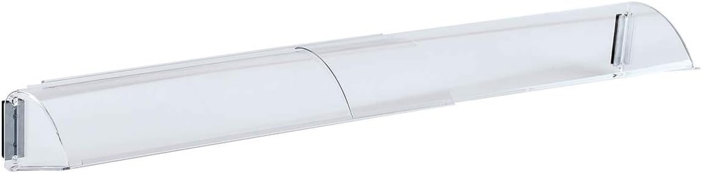 HD11 Baseboard Air Deflector, Heavy Duty, Clear Plastic with Magnetic Hold, Fits Baseboards up 25' Wide, Adjustable 15" to 25"