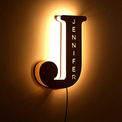 Personalized Custom Letter Lamp English Name Lamp