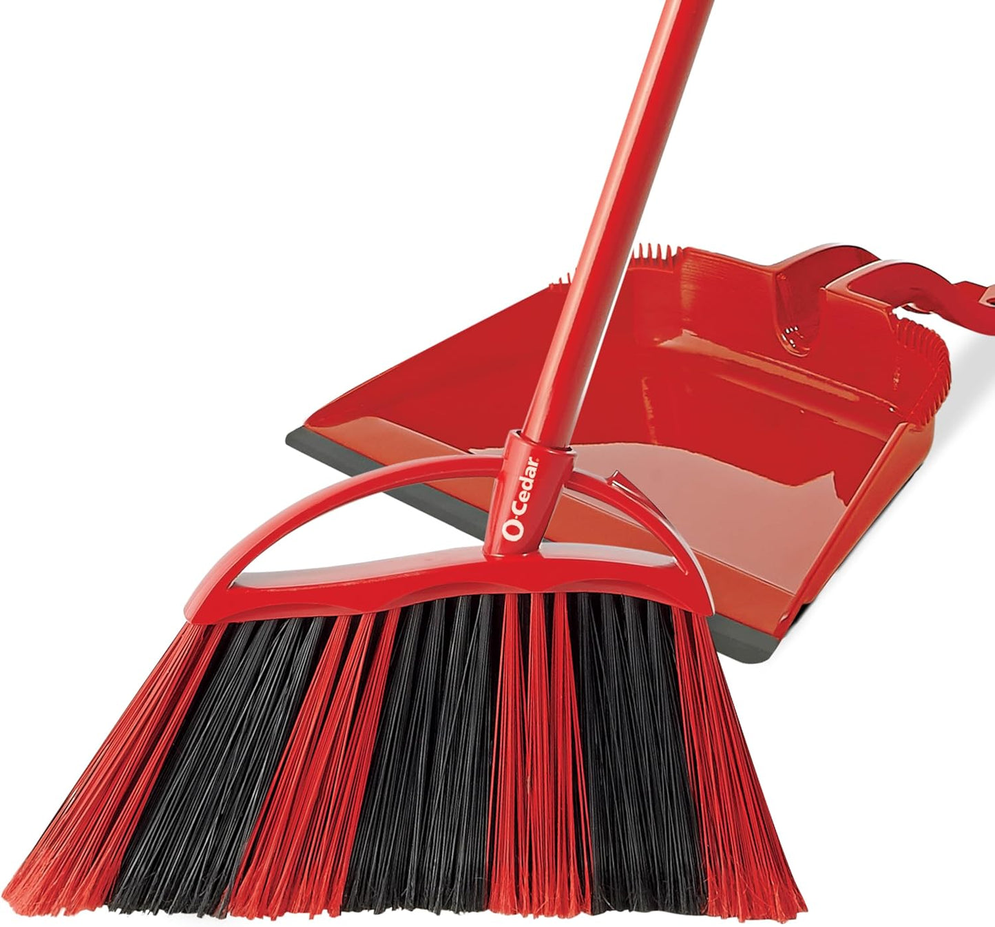 One Sweep Broom with Step-On Dustpan | Remove 99% with One Sweep | Lightweight Quiet Cleaning Tool | Ideal for Pet Owners