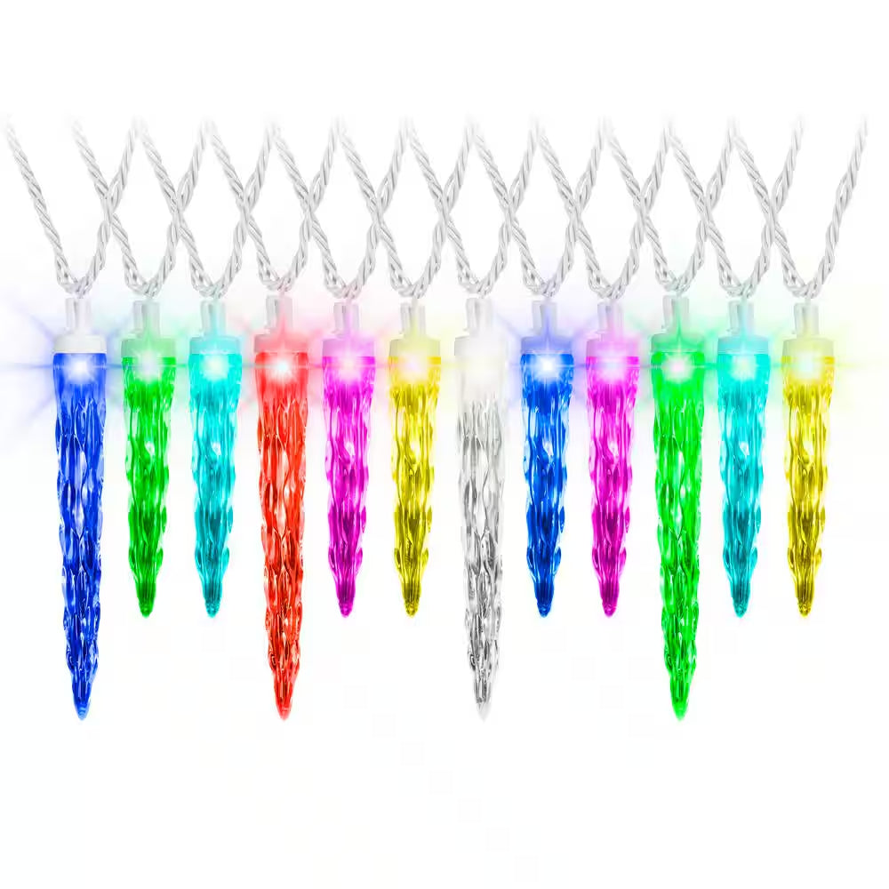 Colormotion LED Icicle Lights (24-Pack)