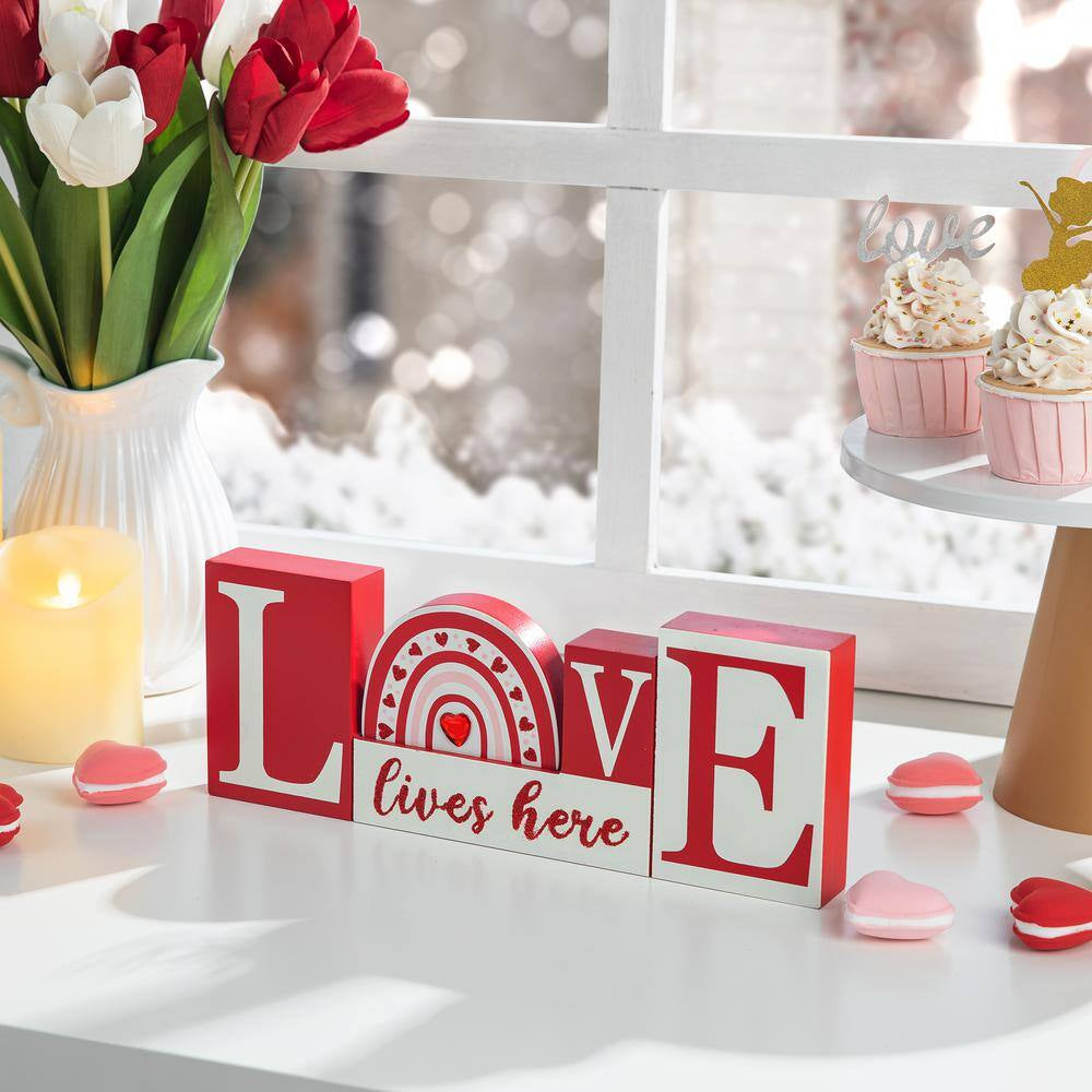 4.25 In. H Valentine'S Wooden LOVE Table Decor