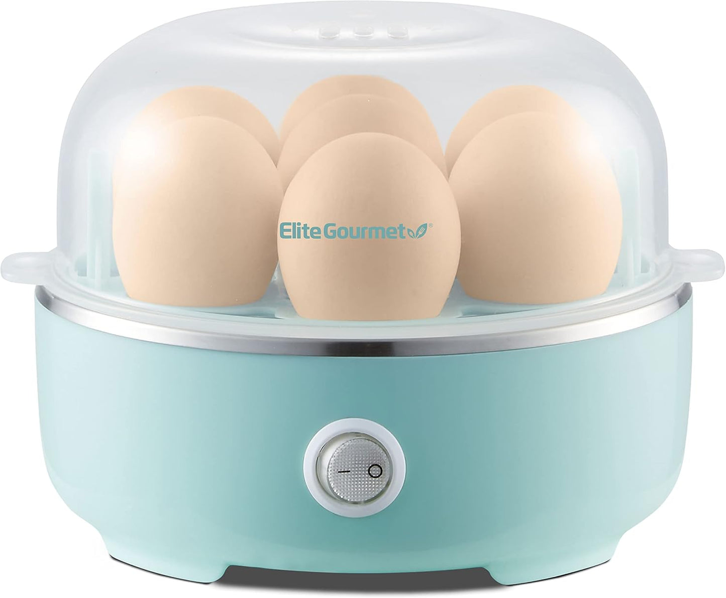 EGC115M Easy Egg Cooker Electric 7-Egg Capacity, Soft, Medium, Hard-Boiled Egg Cooker with Auto Shut-Off, Measuring Cup Included, BPA Free, Retro Mint