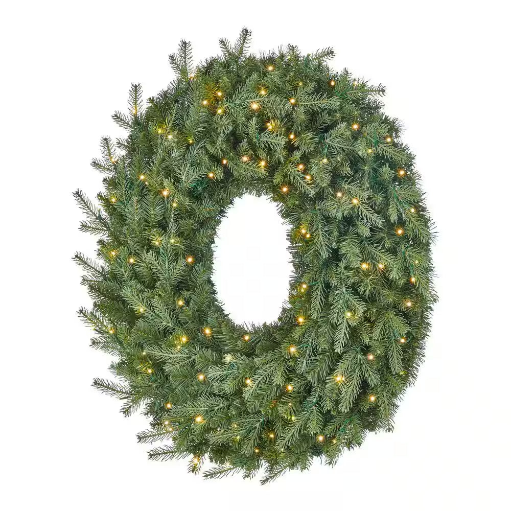 36 In. Pre-Lit LED Grand Duchess Balsam Fir Artificial Christmas Wreath