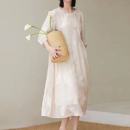 Women's Fashion Personality Linen Dress