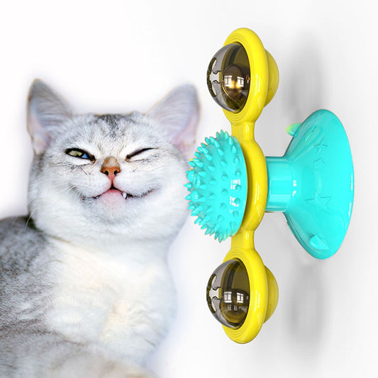 Cats Playing Rotating Windmill Toy | Multi-Function Toys | Just Flushz