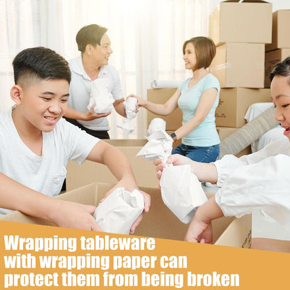 Professional Packing Paper Sheets - 12" x 12" Newsprint for Shipping and Moving, 100 Sheets for Fragile Item Protection