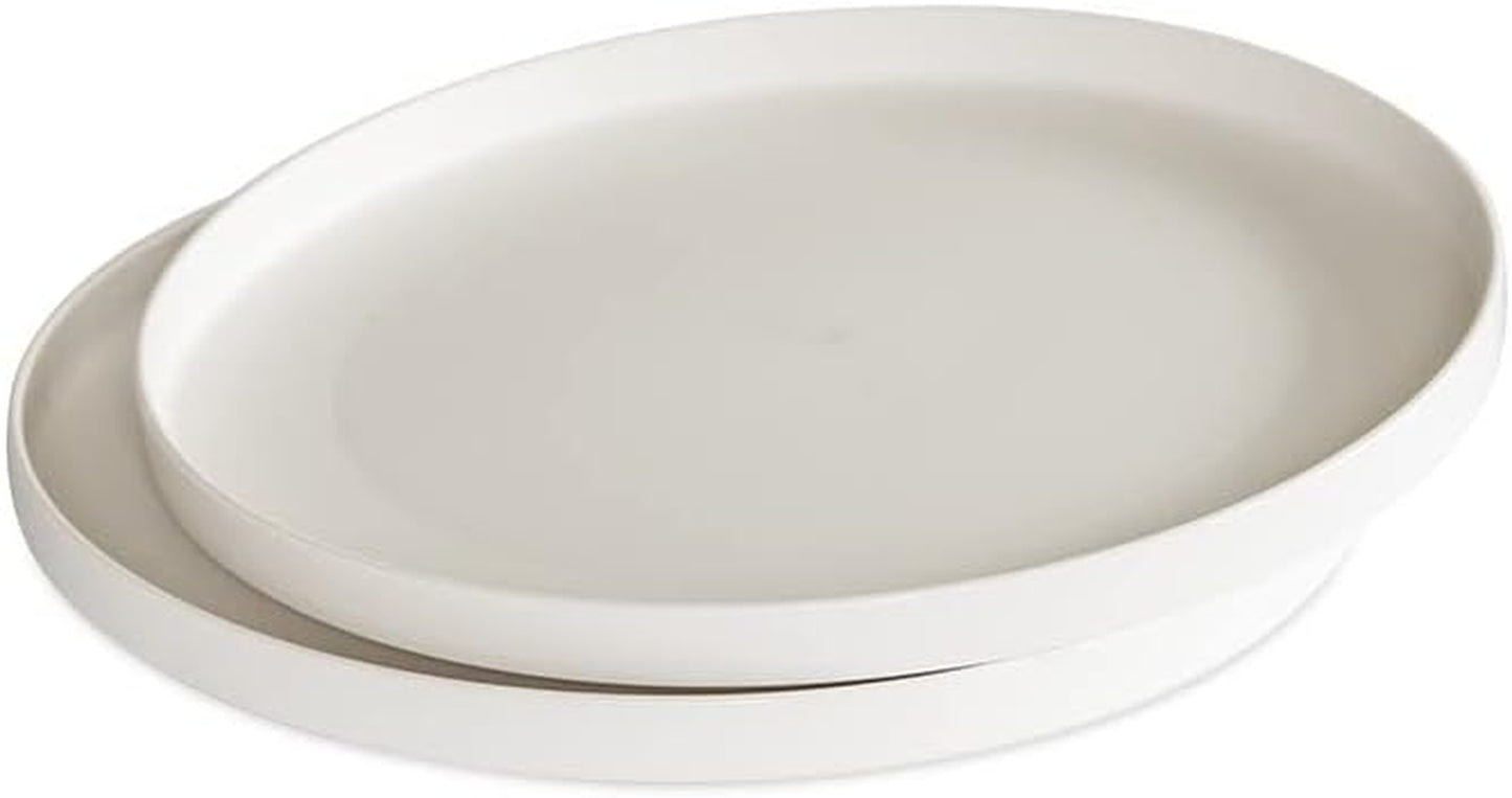 10-Inch Meal Plate, Set of 2, White