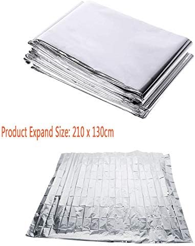6 Pack High Silver Reflective Mylar Film, Garden Greenhouse Covering Foil Sheets Effectively Increase Plants Growth