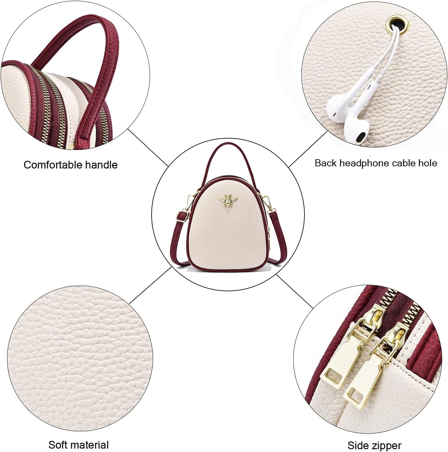 Lightweight Small Crossbody Bags Shoulder Bag for Women Stylish Ladies Cell Phone Purse and Handbags Wallet