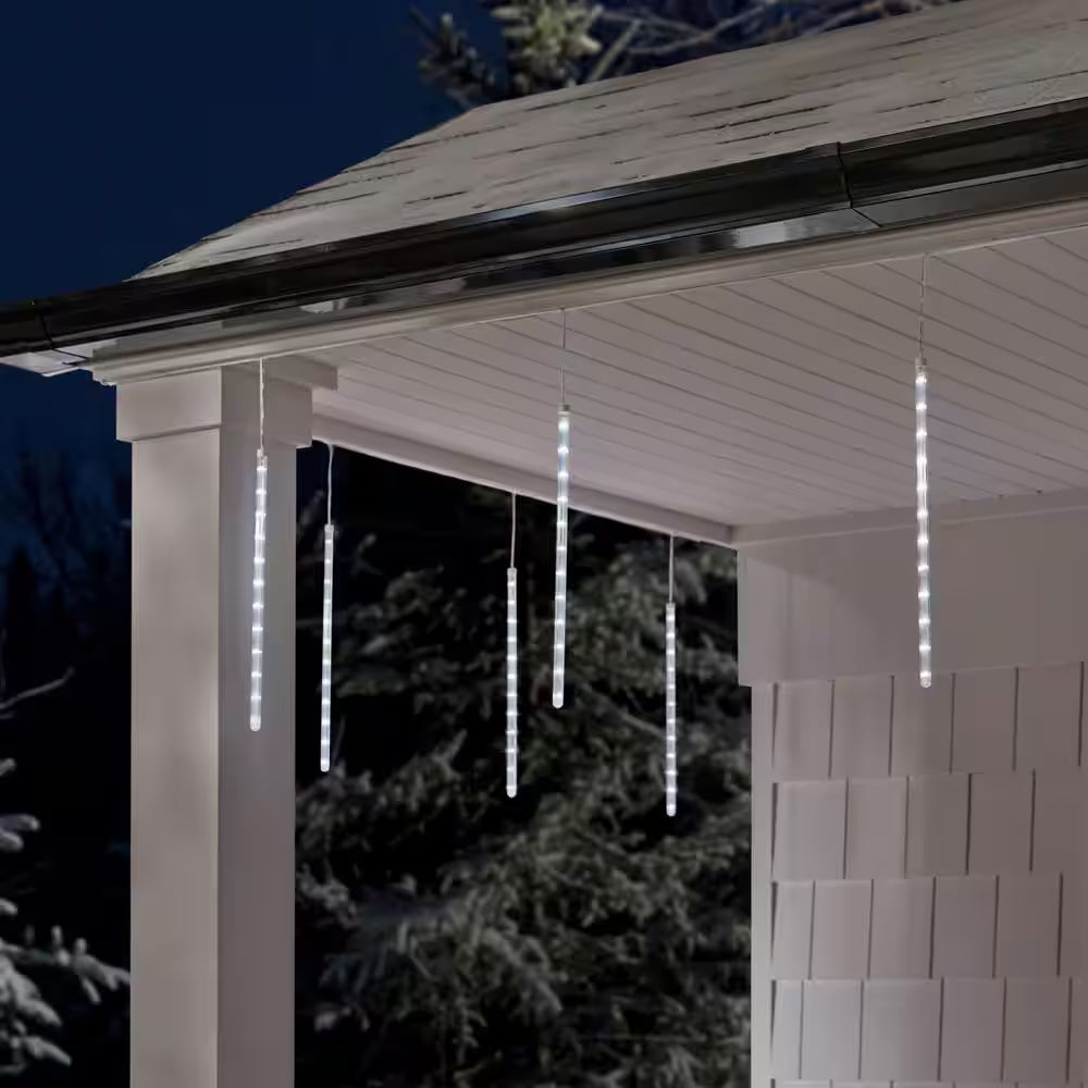 18 In. Twinkling LED Falling Meteor Tube Lights (8-Pack)