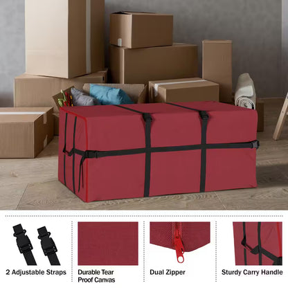 Deluxe Heavy-Duty Christmas Tree Canvas Storage Bag for 7.5 Ft. Tree