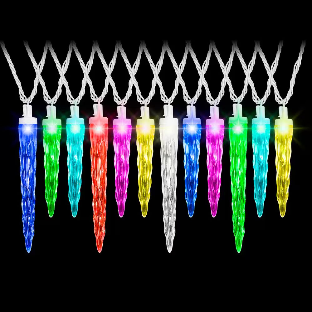 Colormotion LED Icicle Lights (24-Pack)