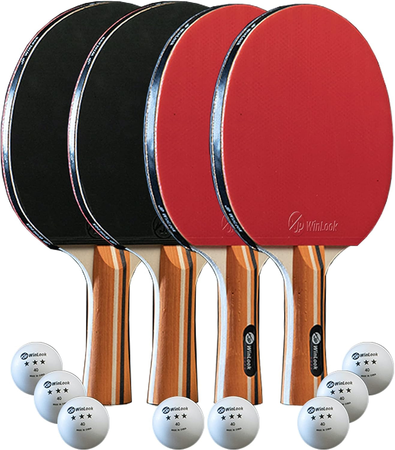 Ping Pong Paddles Sets - Portable Table Tennis Paddle Set with Ping Pong Paddles Professional Case & Ping Pong Balls. Premium Table Tennis Racket Player Set for Indoor & Outdoor Games