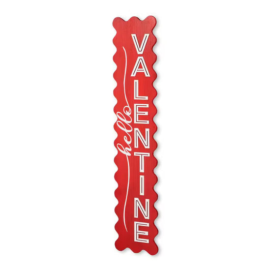 39.25 In. H Valentine'S Wooden HELLO VALENTINE Porch Decor