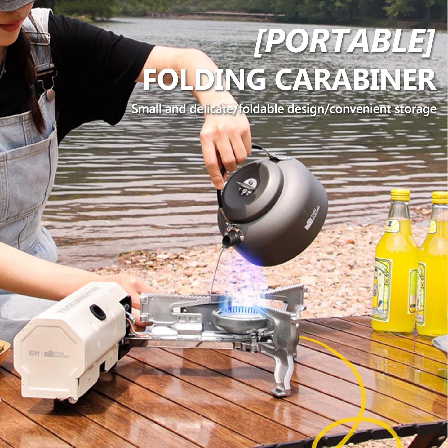 2600W Portable Butane Gas Cassette Stove with Adjustable Fire & Carry Case for Camping, Outdoor Travel & Picnics.