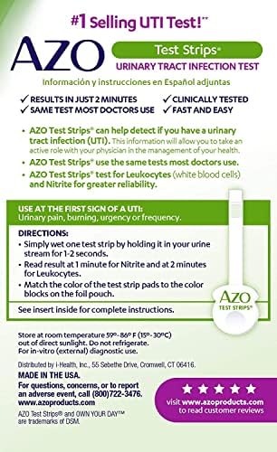 AZO UTI Pain Relief Bundle – AZO UTI Test Strips 3ct, AZO Urinary Pain Relief 24ct, AZO Cranberry Supplement 100ct