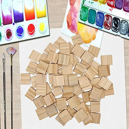 300 Pcs Wood Blank Letter Tiles, Wooden Blank Scrabble Tiles for DIY Craft Supplies Decoration