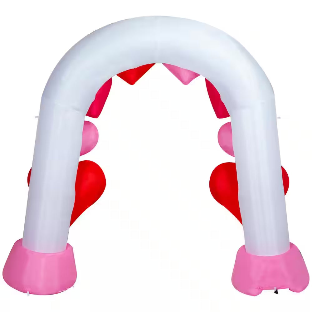 9.4 Ft. Tall Valentine Airblown Heart Archway