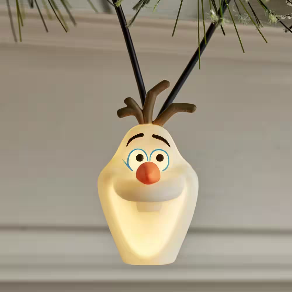 7 Ft. Musical Olaf Face Battery-Operated Lights (1-Set)