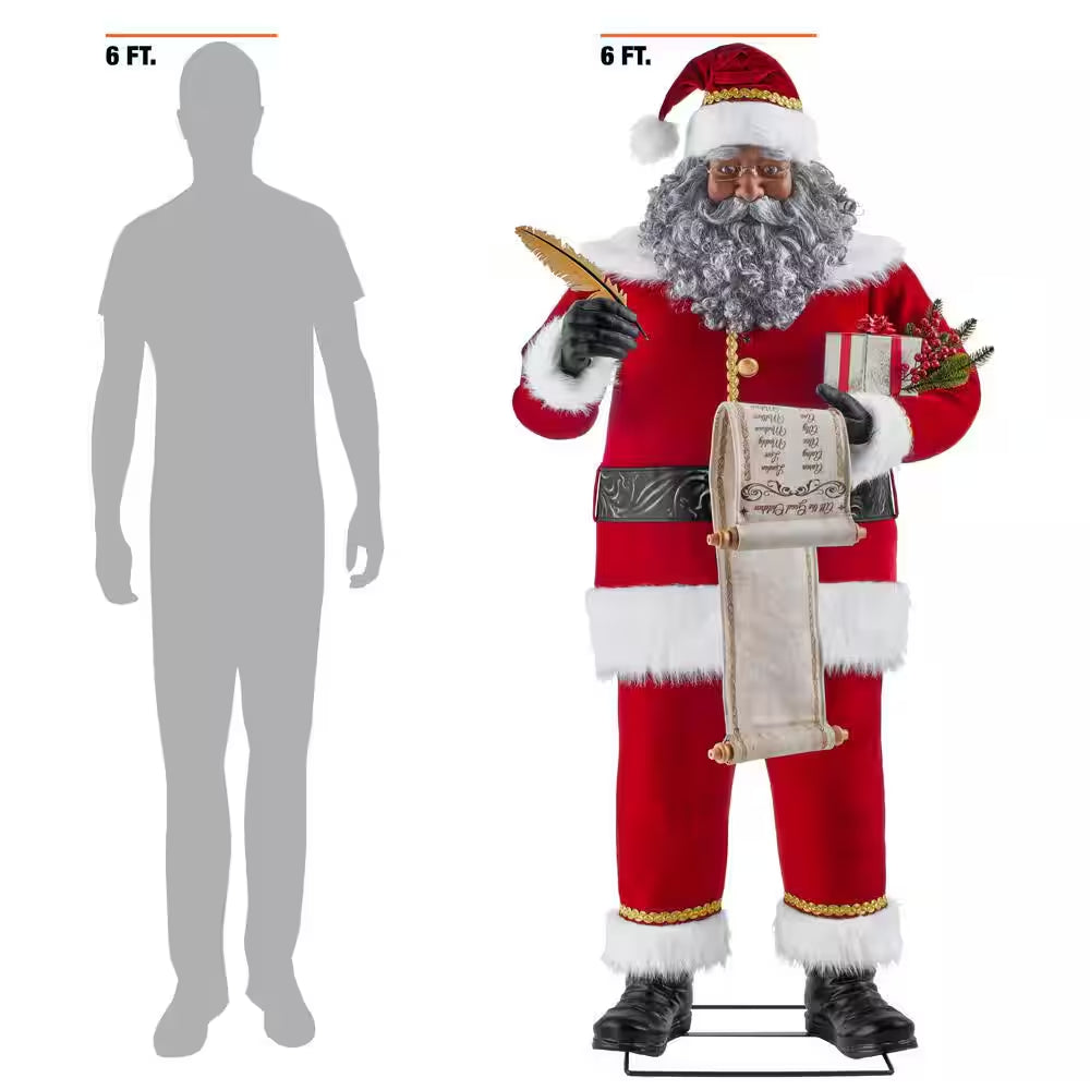 6 Ft. Animated Wishlist Santa