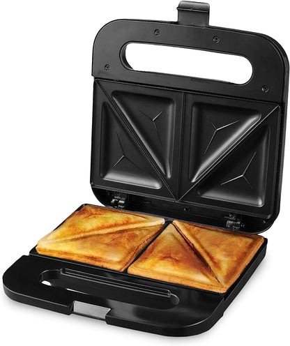 Electric Sandwich Maker with Non-Stick Plates, Indicator Lights, Cool Touch Handle, Easy to Clean and Store, Perfect for Cooking Breakfast, Grilled Cheese, Tuna Melts and Snacks, Black GPS401B