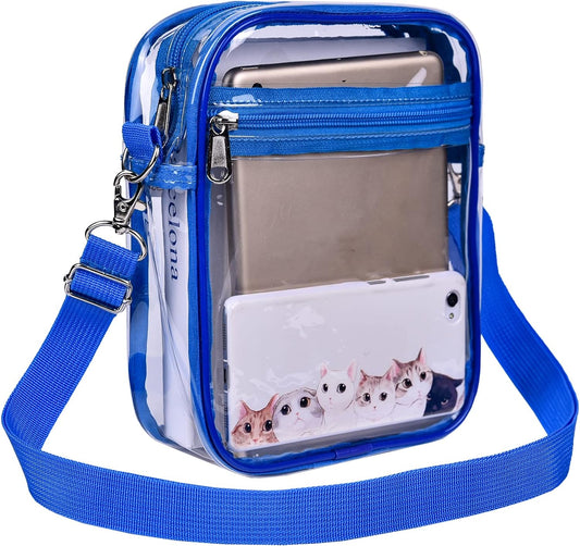 Clear Purse Stadium Clear Messenger Bag Stadium Approved for Men and Women Clear Crossbody Bag