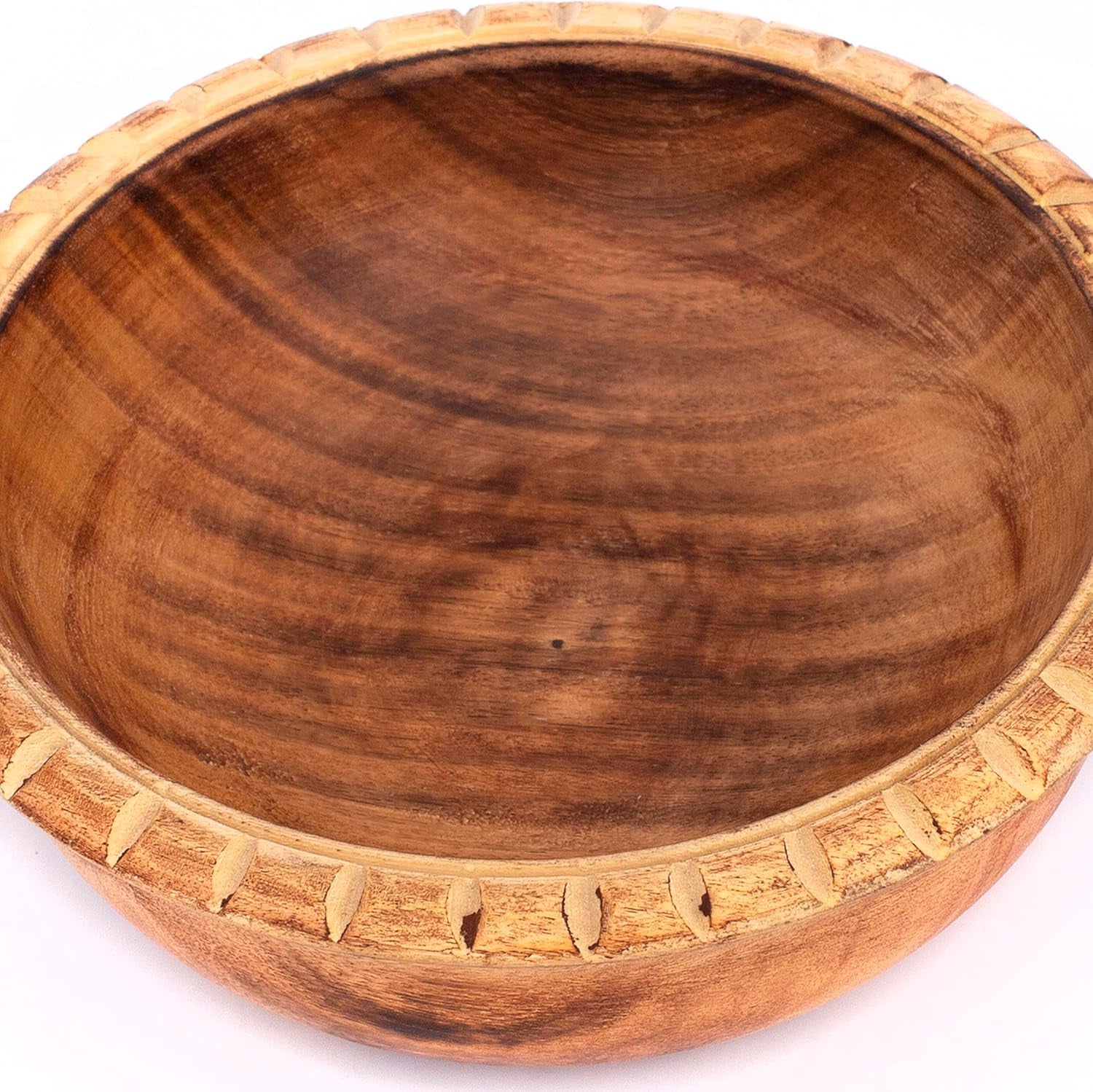 Elegant Handmade 6 x 2 Decorative Mango Wood Snack Serving Bowl for Dry Fruits, Chips, and Home Accents