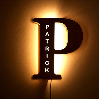 Personalized Custom Letter Lamp English Name Lamp