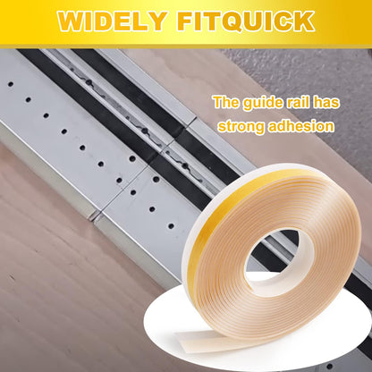 Guide Rail Splinter Guard Tape 495209 for Fits Festool Track Saw Guide Rail Replacement Splinterguard |Self-Adhesive Clear 200” Long, 27/32” Width, 1/16” Thickness