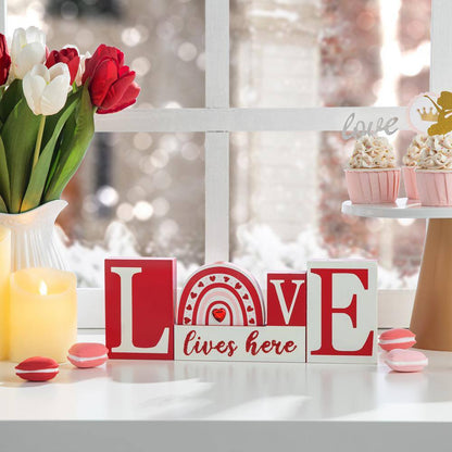 4.25 In. H Valentine'S Wooden LOVE Table Decor