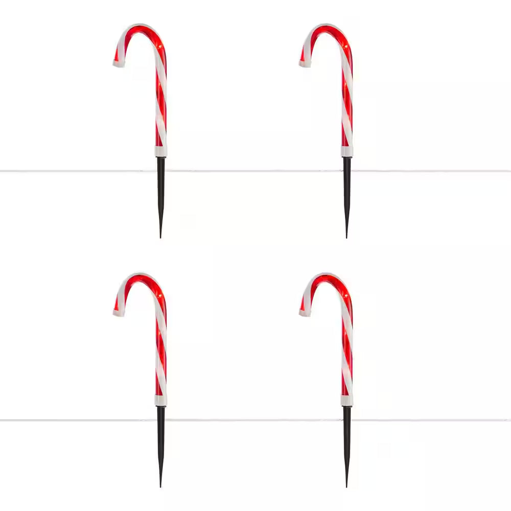 16.5 In. Candy Cane LED Pathway Lights (8-Pack)