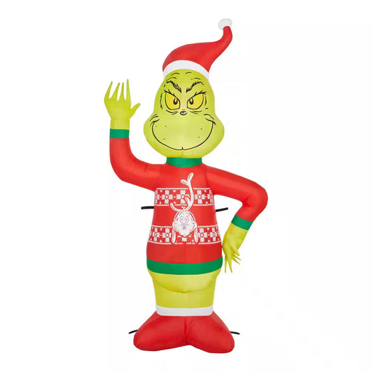 4 Ft. LED Grinch in Max Sweater Christmas Airblown Inflatable