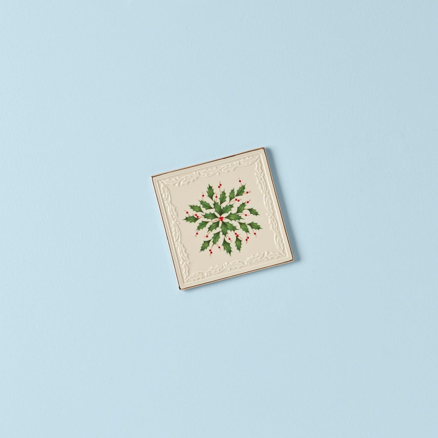 Hosting the Holidays Trivet, 0.90 LB, Red & Green