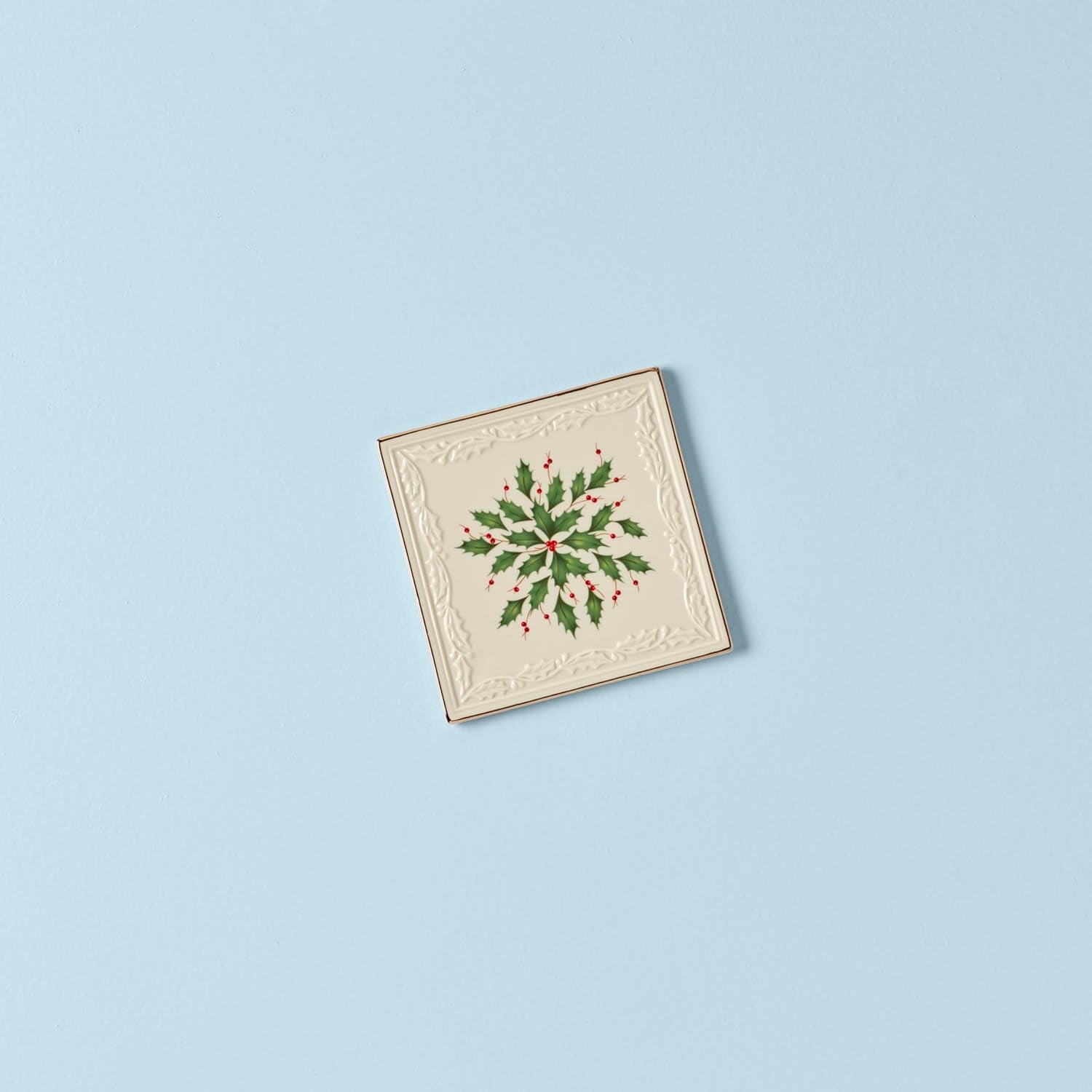 Hosting the Holidays Trivet, 0.90 LB, Red & Green