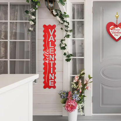 39.25 In. H Valentine'S Wooden HELLO VALENTINE Porch Decor