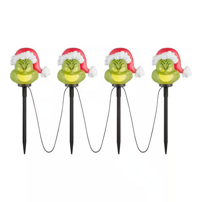 Christmas Grinch Battery-Operated Pathway Stakes (4 Count)