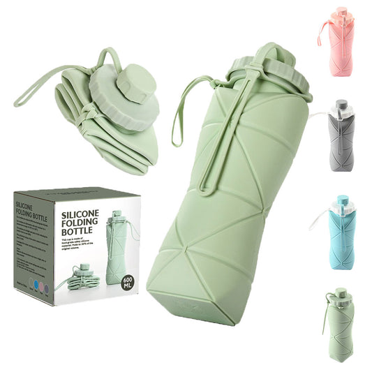 Collapsible Water Bottle | Folding Silicone Water Bottle | Just Flushz